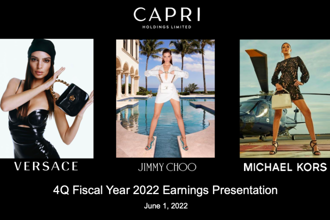 Capri 集团上财年业绩创历史新高，Versace 品牌年销售额突破10亿美元大关