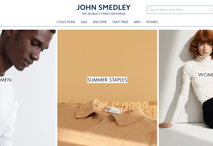 200多年历史的英国皇室御用针织品牌 John Smedley 以数字渠道大力拓展中国市场