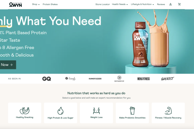 美国植物蛋白饮料品牌 OWYN 完成新一轮融资