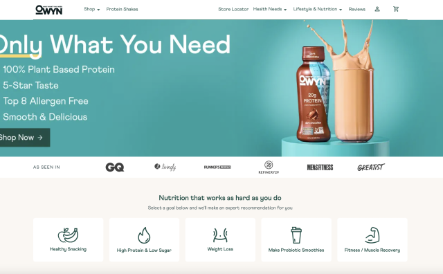 美国植物蛋白饮料品牌 OWYN 完成新一轮融资