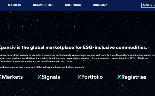 ESG大宗商品交易平台 Xpansiv获黑石集团4亿美元战略投资