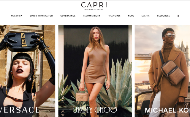 Capri集团上季度销售额创历史新高，Versace、Jimmy Choo、Michael Kors 品牌业绩均超预期