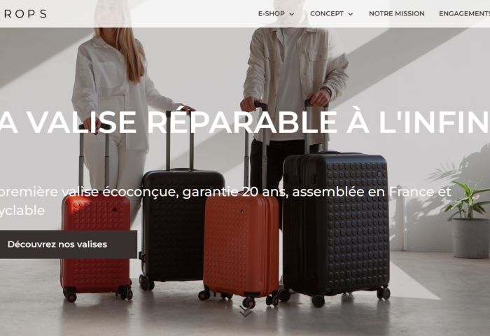 法国品牌 Dot Drops 推出全新生态设计行李箱，使用寿命达20年
