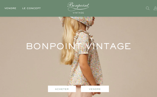 法国童装品牌 Bonpoint 推出二手平台