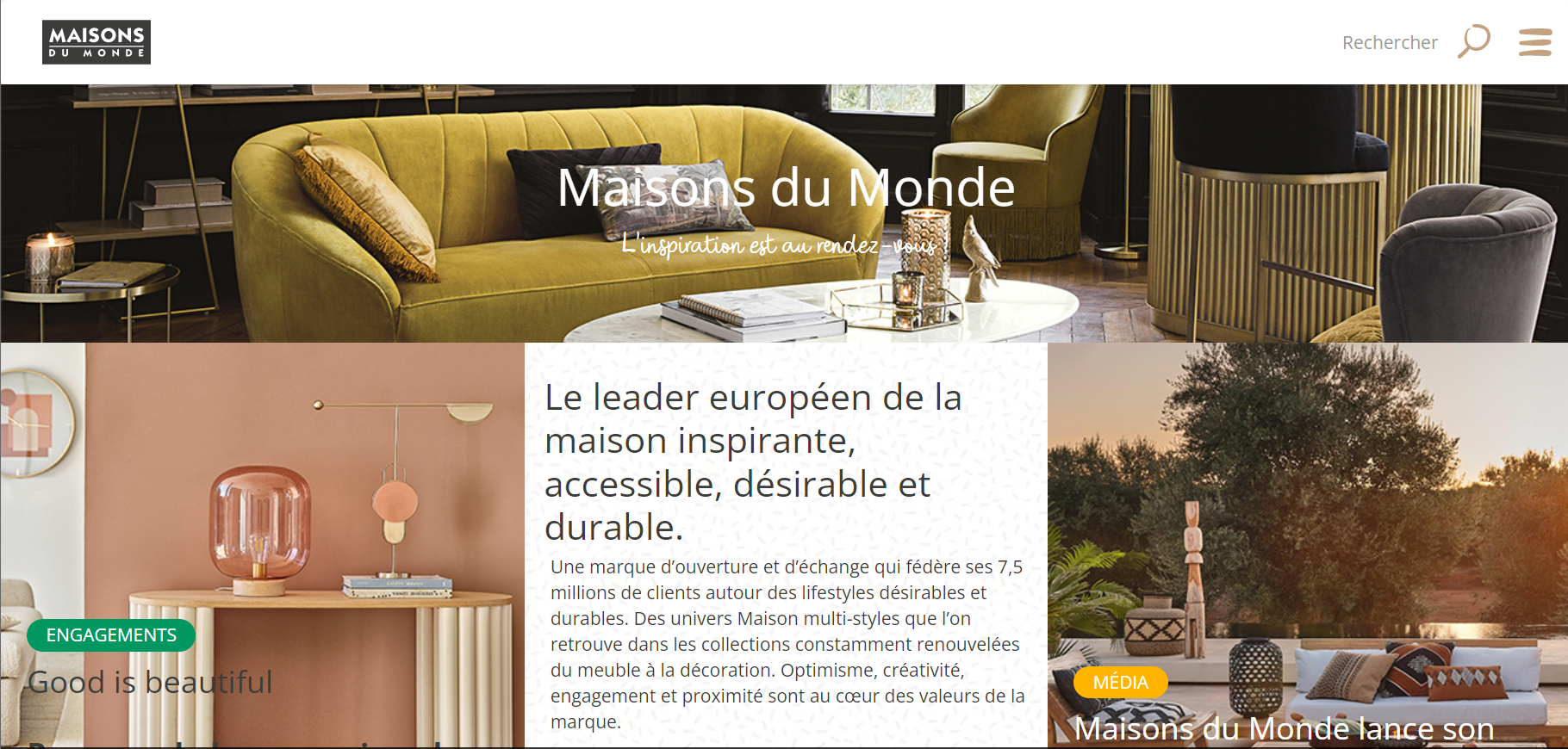 法国家具零售商 Maisons du Monde 2022上半财年销售额同比下降4.8%，至6.039亿欧元