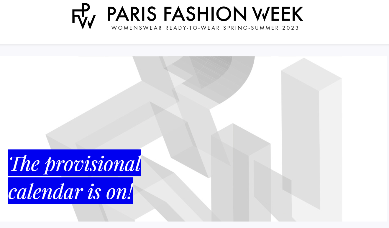 9月巴黎时装周发布初步日程，八家中国品牌参与