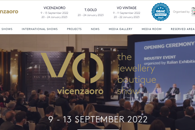 因疫情多次延期的维琴察珠宝钟表展VicenzaOro正式于9月回归，参展商超1000家