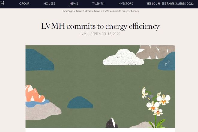 为响应法国政府号召，LVMH集团推出节能减排计划