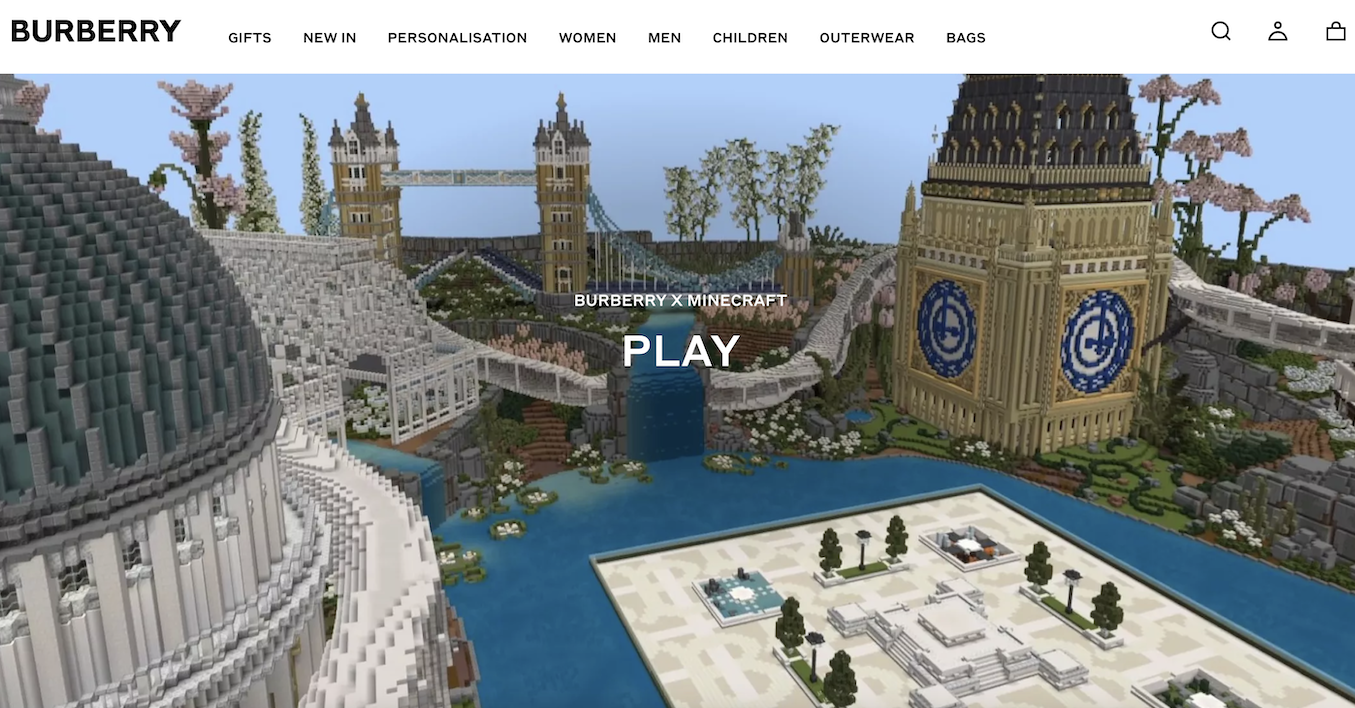 Burberry 合作热门游戏《Minecraft》，推出联名胶囊系列和游戏体验