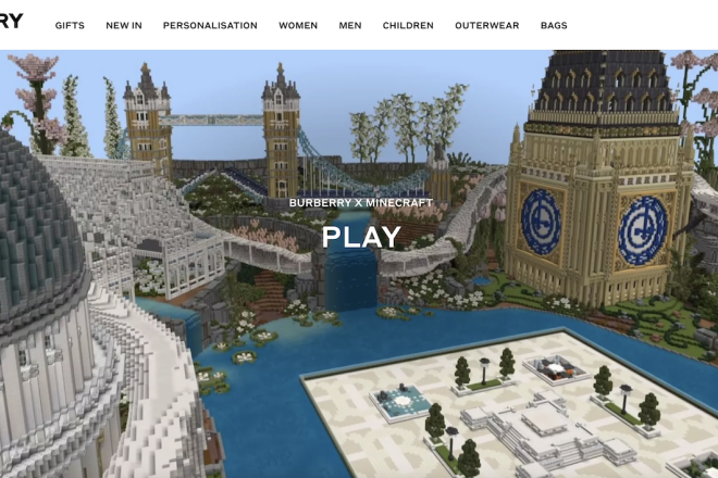 Burberry 合作热门游戏《Minecraft》，推出联名胶囊系列和游戏体验