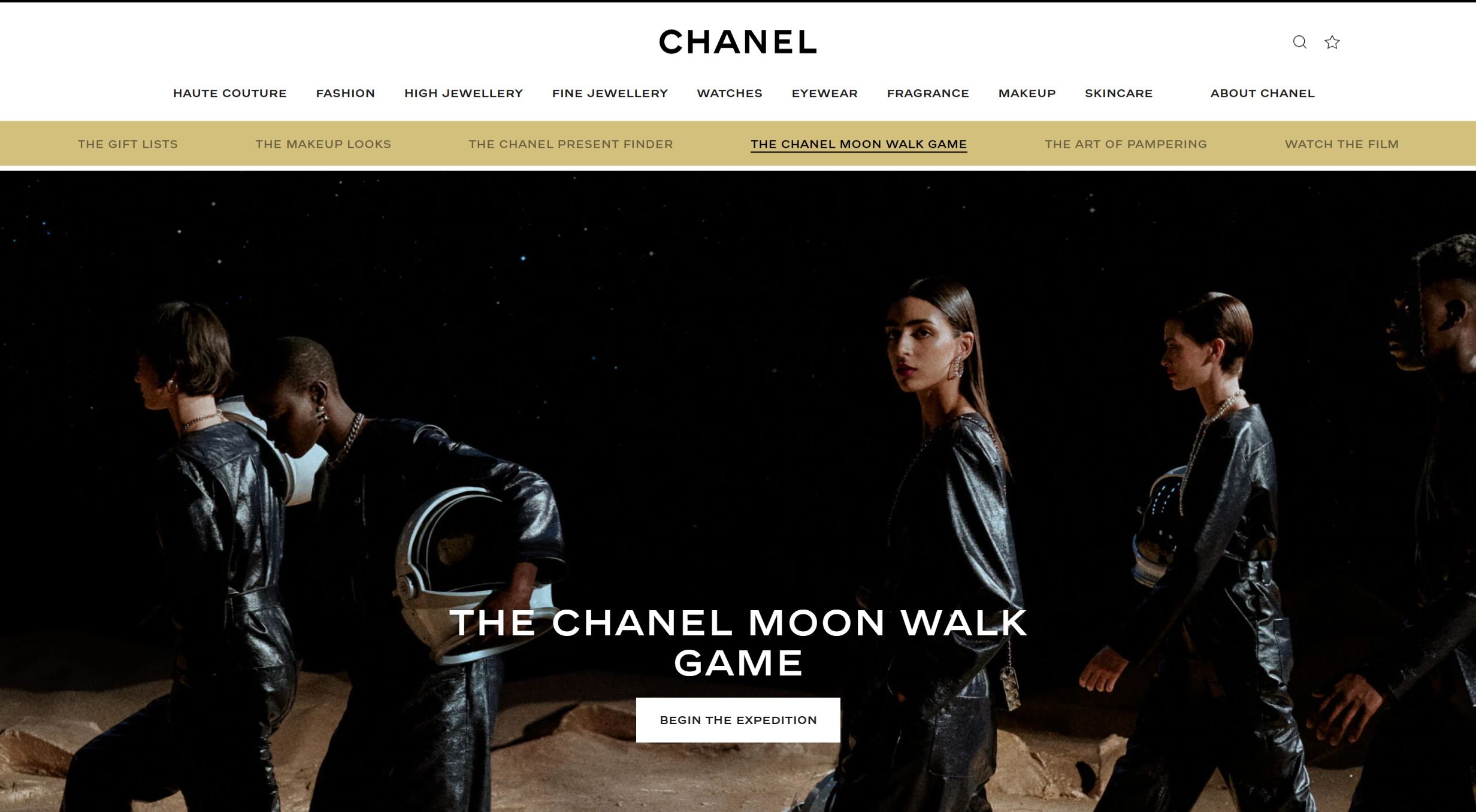 Chanel 推出首款手游：香奈儿月球漫步（扫码可玩）
