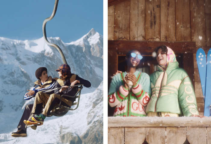 Gucci 在阿尔卑斯山五大顶级滑雪胜地举办快闪活动，推广最新滑雪系列