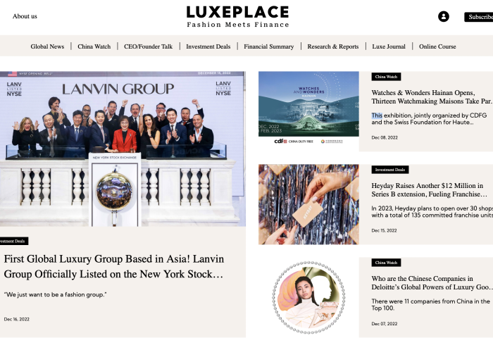 Welcome to LuxePlace.com, Where Fashion Meets Finance