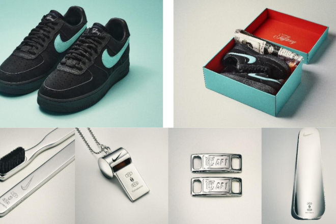 不止“空军一号”！从银鞋拔到银口哨，Tiffany 联名 Nike的全部产品曝光！