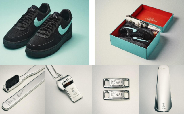 不止“空军一号”！从银鞋拔到银口哨，Tiffany 联名 Nike的全部产品曝光！
