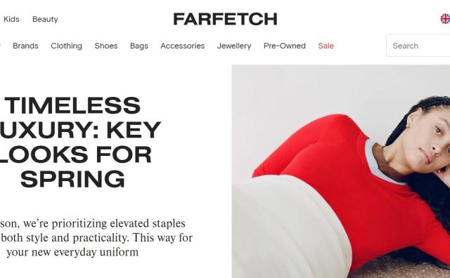 奢侈品电商 Farfetch 去年收入增长3%至23亿美元，第四季度有所下滑