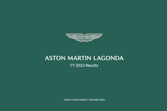 英国豪华汽车阿斯顿马丁2022年收入增长26%，预计2023年销量将突破7000辆