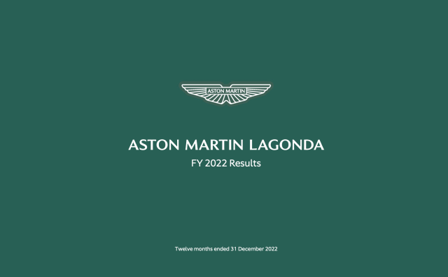 英国豪华汽车阿斯顿马丁2022年收入增长26%，预计2023年销量将突破7000辆