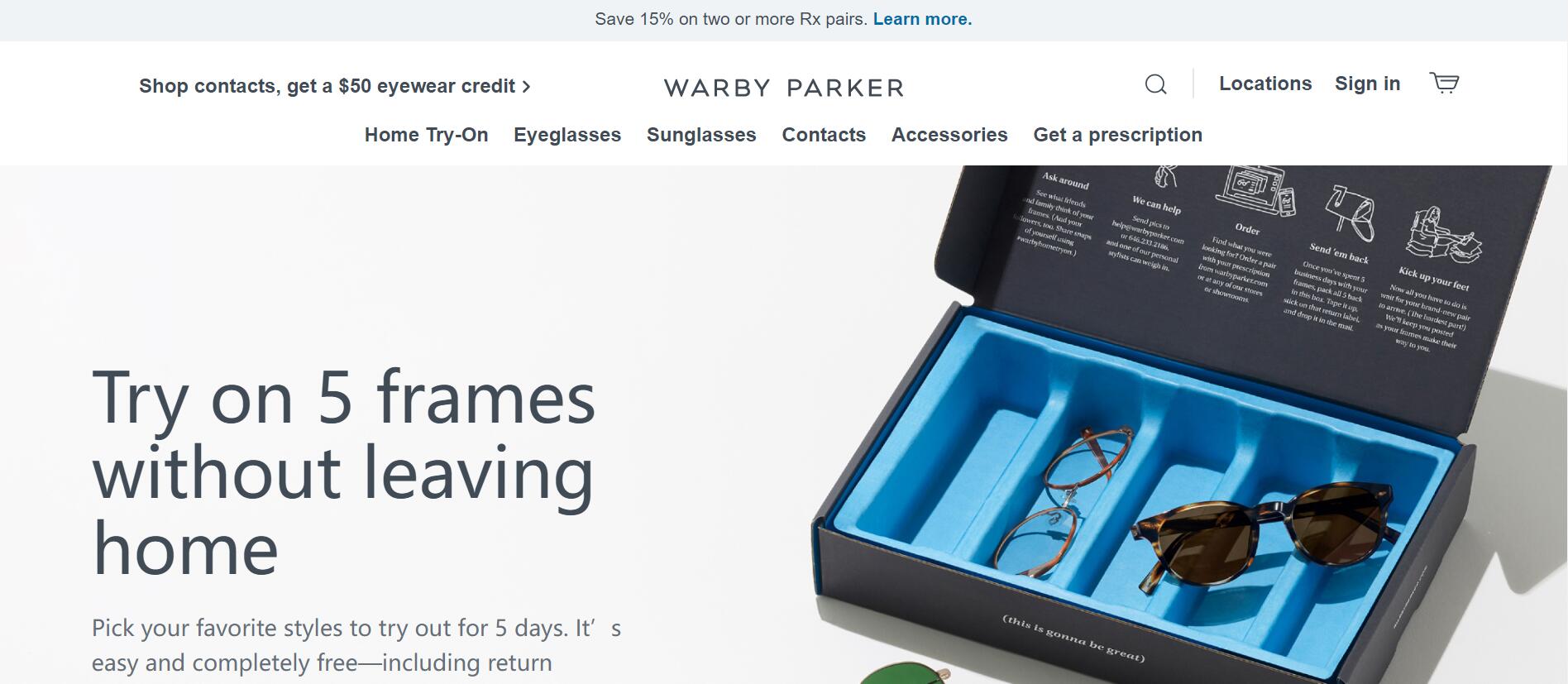 Warby Parker 2022财年净收入增长10.6%至 5.981 亿美元