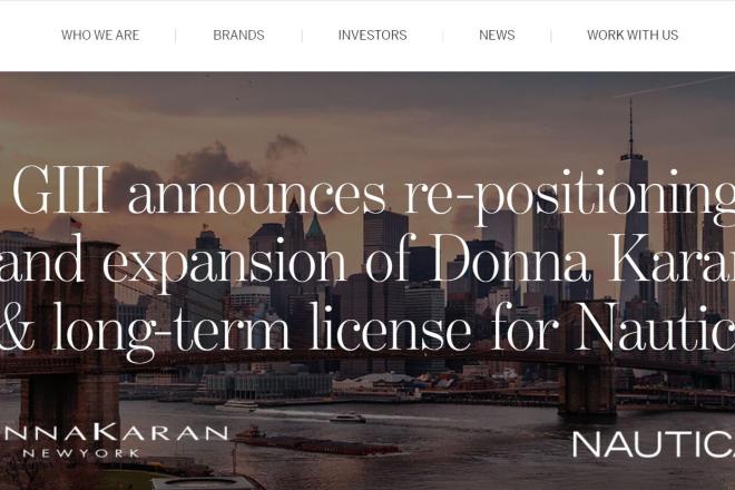 美国时装集团G-III 意图将Donna Karan品牌提升至5亿美元规模，并与 Nautica 品牌签订女性品类长期授权协议