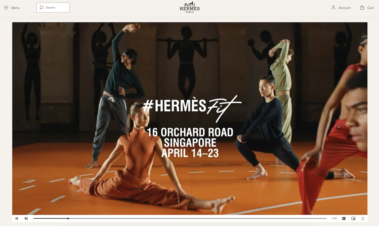 爱马仕将于新加坡推出 HermèsFit 健身快闪店