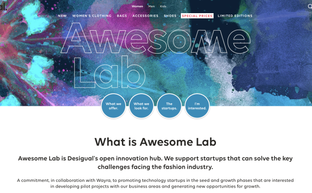 西班牙时尚品牌 Desigual 推出第二届 Awesome Lab 创业孵化器项目