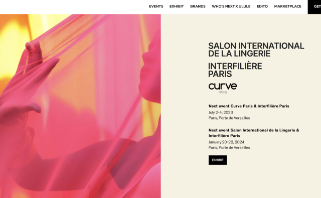 7月举办的巴黎国际内衣展将更名为 Curve Paris 