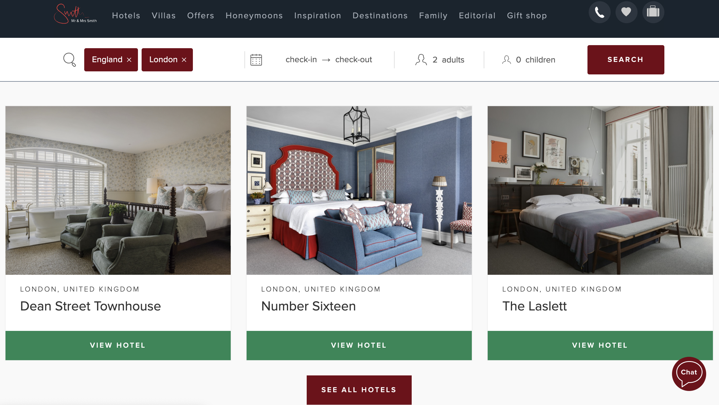 凯悦酒店集团以5300万英镑收购英国精品酒店预定网站 Mr & Mrs Smith