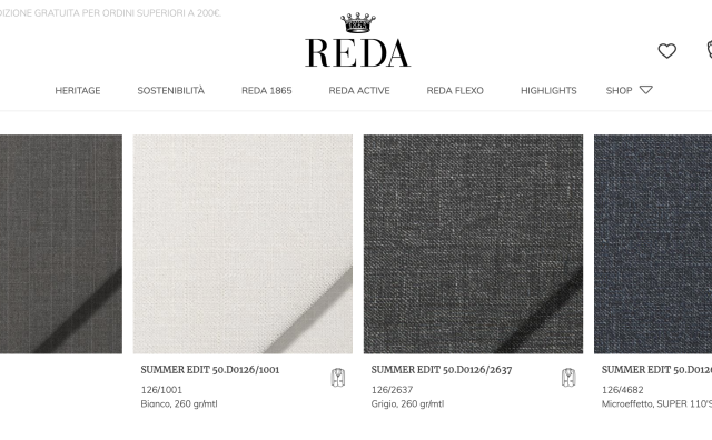 意大利高端纺织品集团 Reda 去年收入大涨42%至1.15亿美元，EBITDA翻两番
