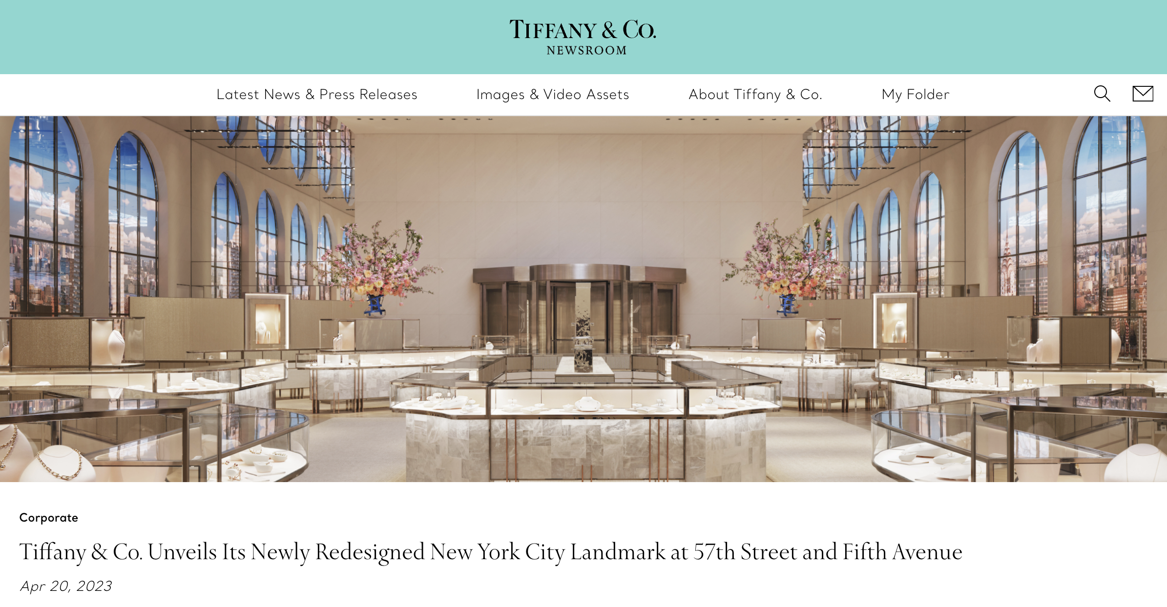 Tiffany & Co. 成为首家净零排放目标获得 SBTi 认可的奢侈珠宝品牌