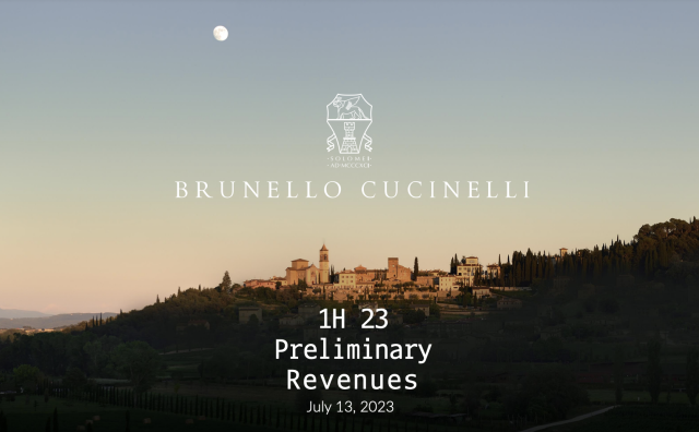Brunello Cucinelli 上半年营收增长31%超预期，中国市场潜力逐步释放