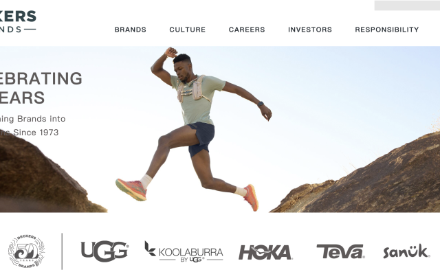 Hoka 销售额上涨27.4%，推动母公司 Deckers Brands 上季度销售增长10%