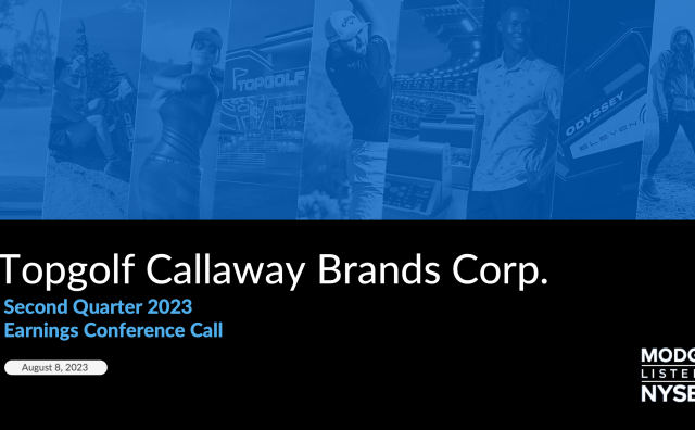 高尔夫球杆生产商 Topgolf Callaway Brands 发布最新季报：Topgolf 强劲增长16.6%，计划在2023年新开11个场馆