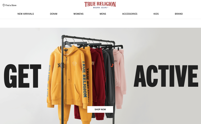 美国高端牛仔品牌 True Religion 宣布拓展亚洲、非洲和中东市场，明年春季将在中国开出首店