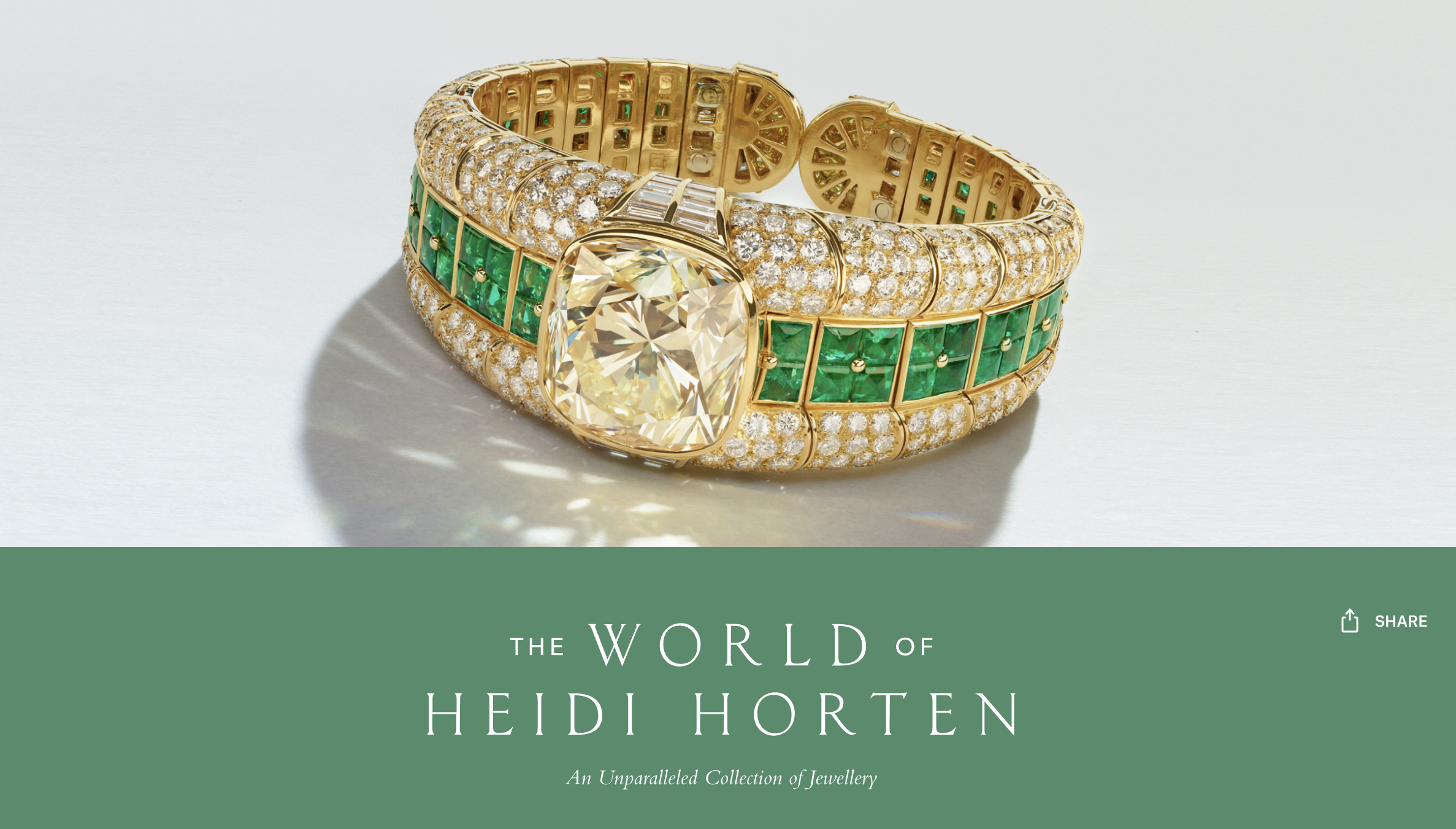 佳士得中止珠宝收藏界重磅人物 Heidi Horten 第二轮藏品拍卖，首轮成交额逾2亿美元