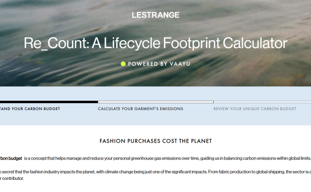 为服装品牌打造世界上首款生命周期碳计算工具，Vaayu 是谁？