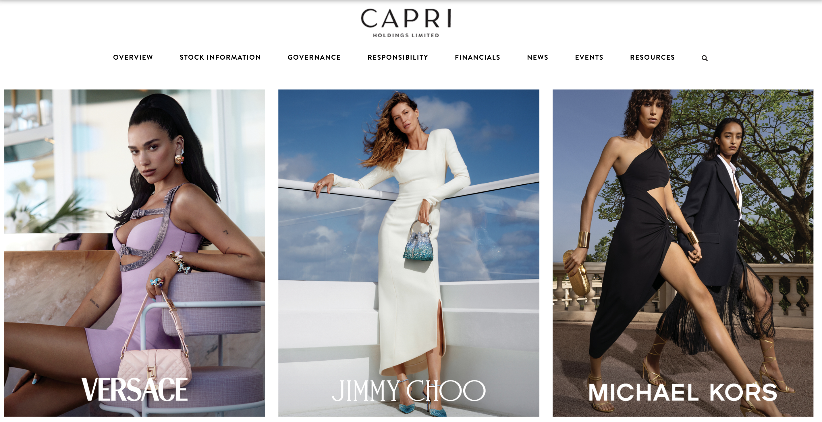Capri集团上季度销售收入同比下滑8.6%，但全年现金流预计依然“强劲”