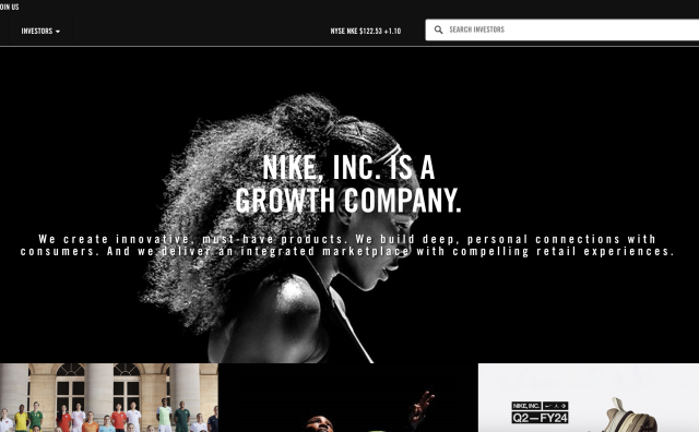 Nike公司上季度利润重回增长，耐克运动研究实验室2024年落户上海