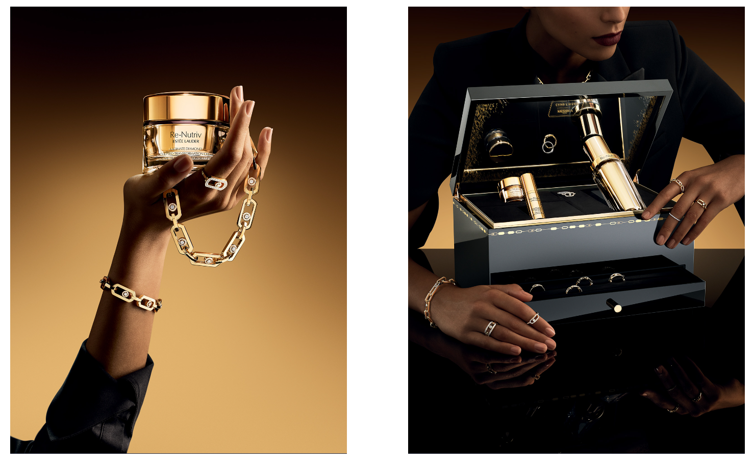 雅诗兰黛与巴黎高级珠宝品牌 Messika梅西卡推出联名礼盒