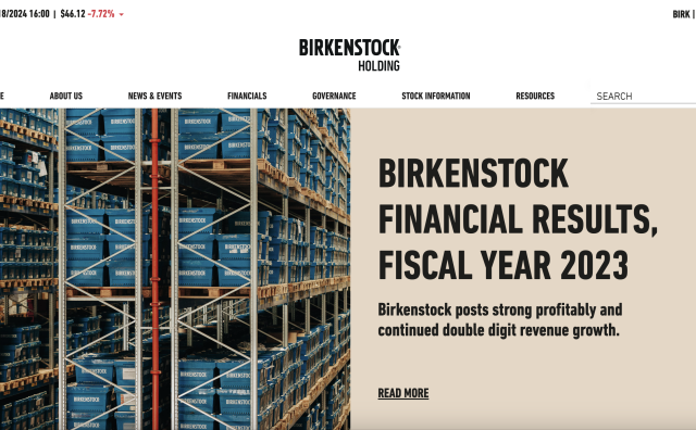 Birkenstock上市后首份财报：销售额增长20%但利润下滑，计划今年提价