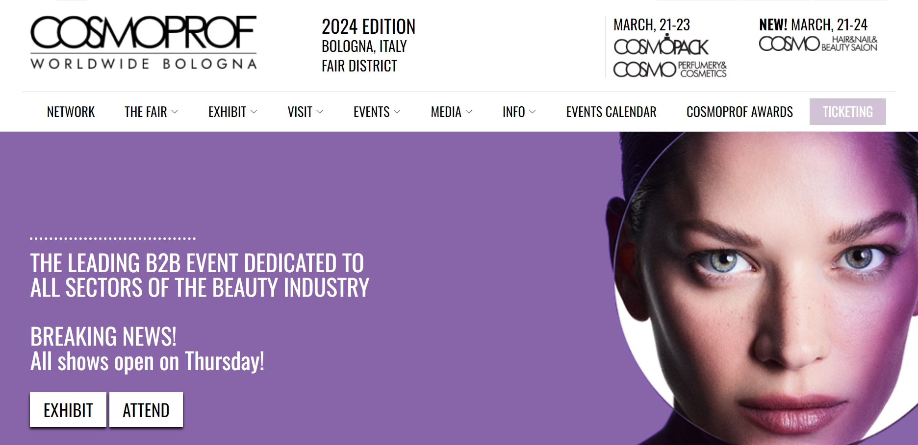 第55届博洛尼亚全球美妆展会 Cosmoprof 开幕在即，3000多家公司已确认参展