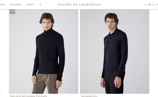 意大利投资集团 Quadrivio 收购意大利针织男装品牌 Filippo De Laurentiis 的母公司 51%的股份