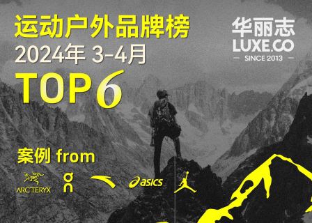 「华丽智库」运动户外Top 6，哪些品牌入选？（2024年3月-4月）