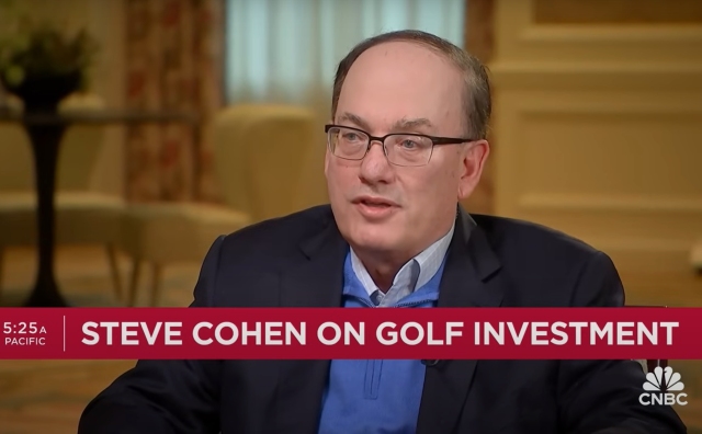 对冲基金大亨Steve Cohen：每周四天工作日的时代即将到来，届时高尔夫球场会爆满