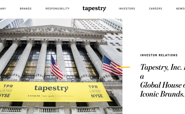 Coach 母公司 Tapestry 发布季报：销售额同比基本持平，中国降2%，力争年内完成 Capri 收购