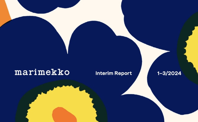 芬兰时尚生活方式品牌 Marimekko 一季度销售额增长7%，亚太区增长22%，是未来几年的关键市场