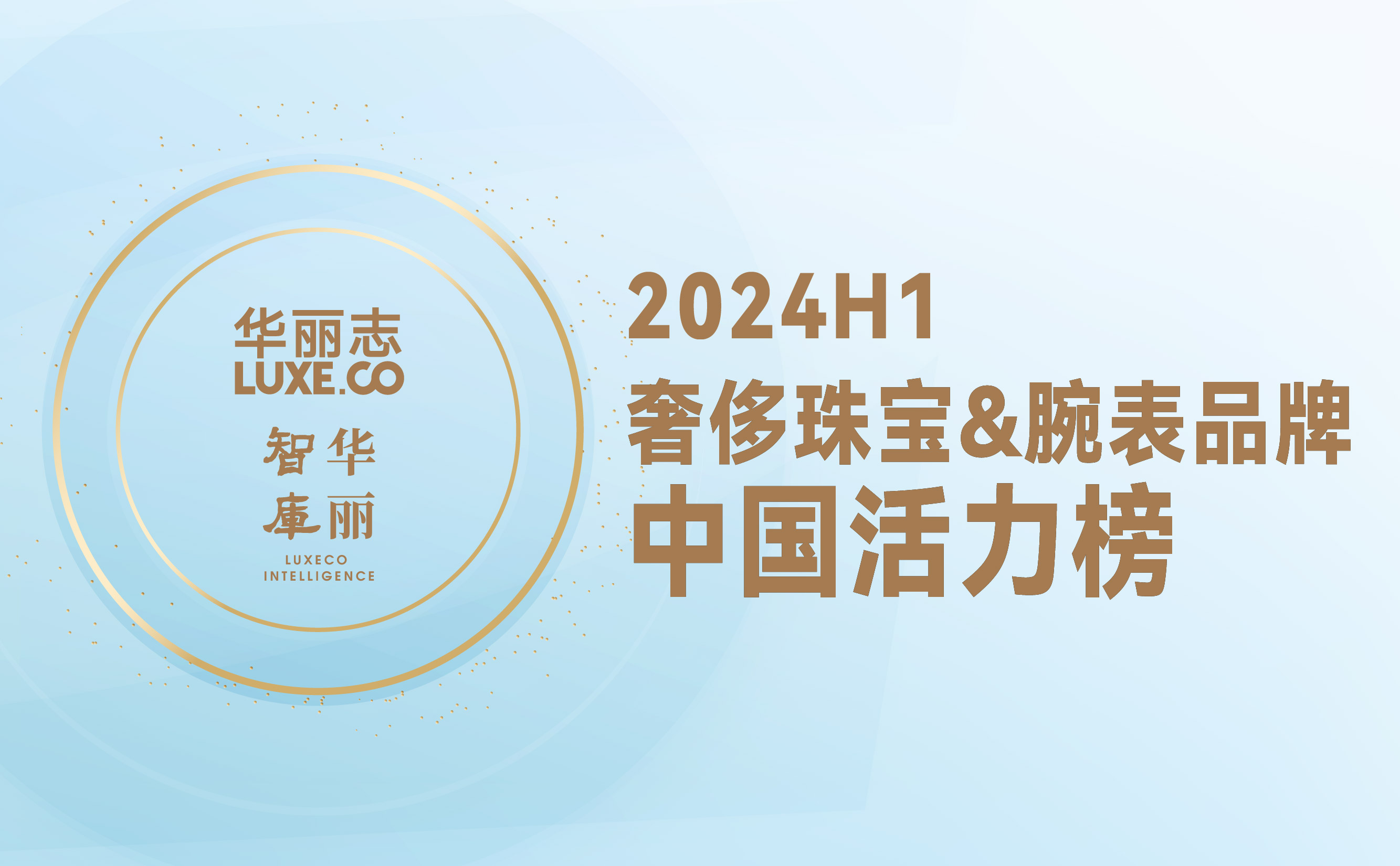 重磅首发｜奢侈珠宝腕表品牌中国活力榜 2024 H1