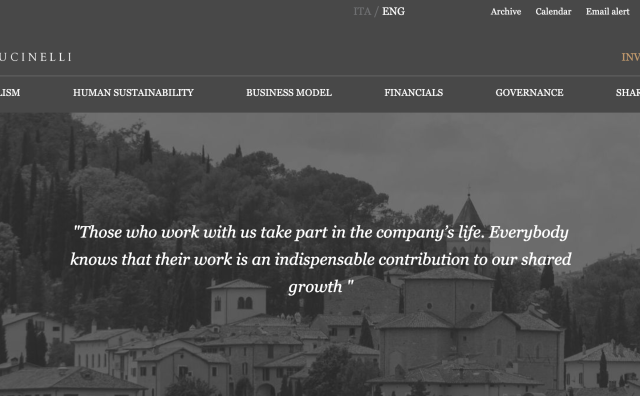 Brunello Cucinelli 上半年净利润同比大增33.1%，将加码“意大利制造”