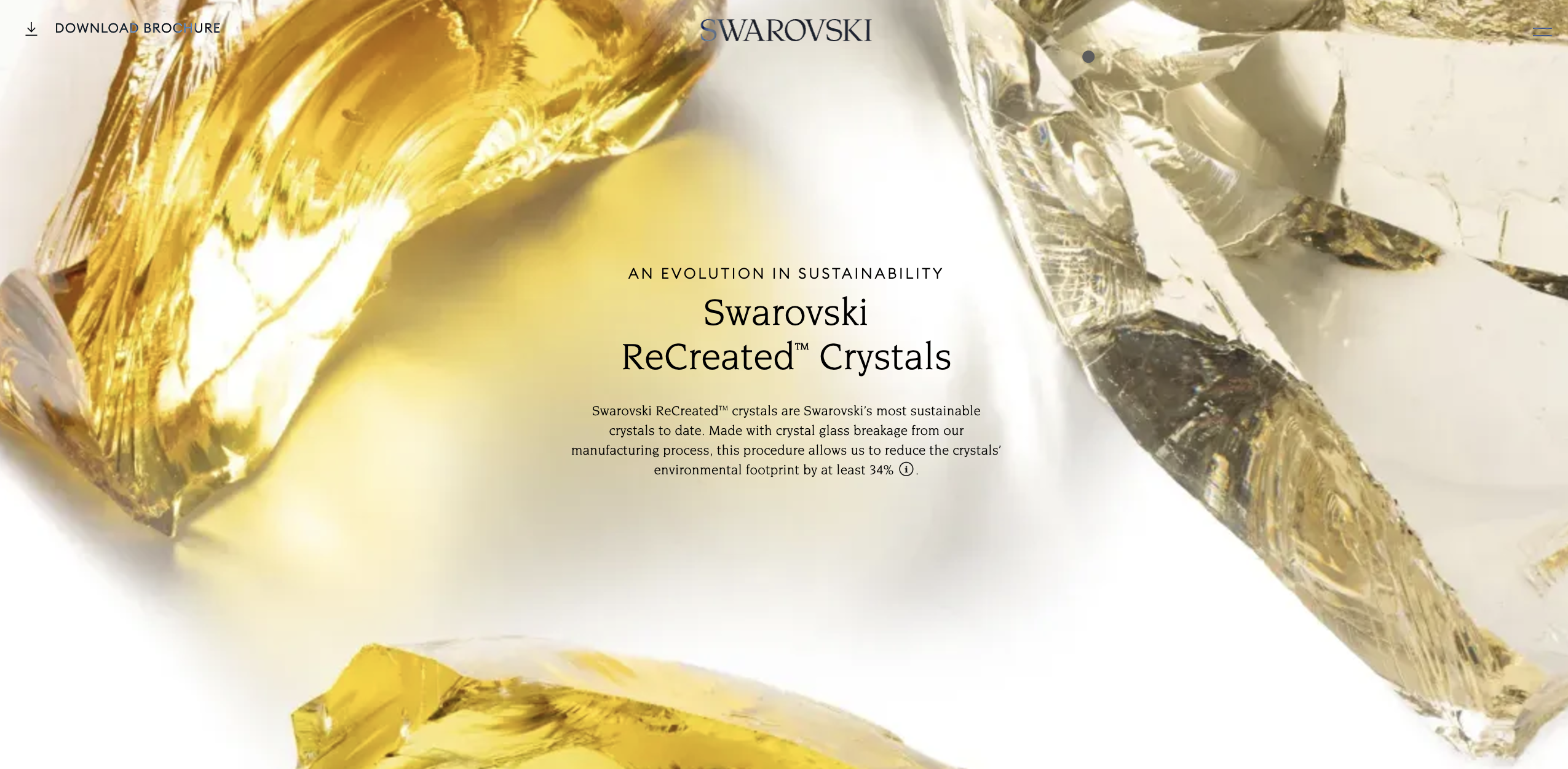 Swarovski 推出“集团历史上最环保的仿水晶”