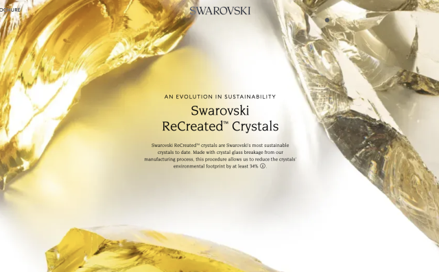 Swarovski 推出“集团历史上最环保的仿水晶”